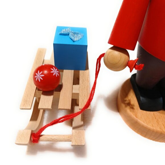 Steinbach Made in Germany Volkskunst GmbH Troll Series Nutcracker - Santa & Sled - Picture 2 of 6